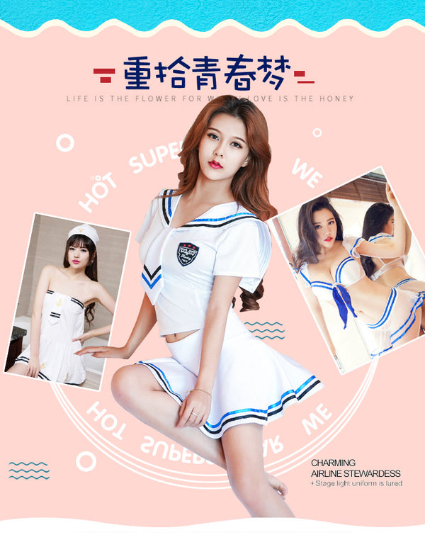 诱惑套装清纯可爱学生装